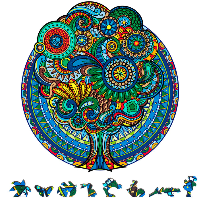 Zen Chalet FR200 Floral Retro 200 Piece Wooden Puzzle