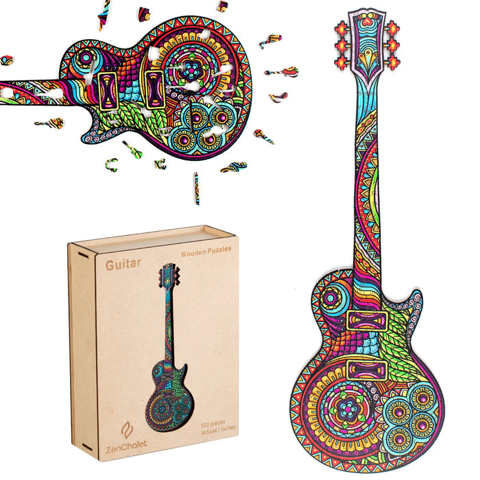 Zen Chalet G200 Guitar 200 Piece Wooden Puzzle