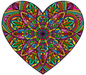 Zen Chalet MH200 Mandala Heart 200 Piece Wooden Jigsaw Puzzle