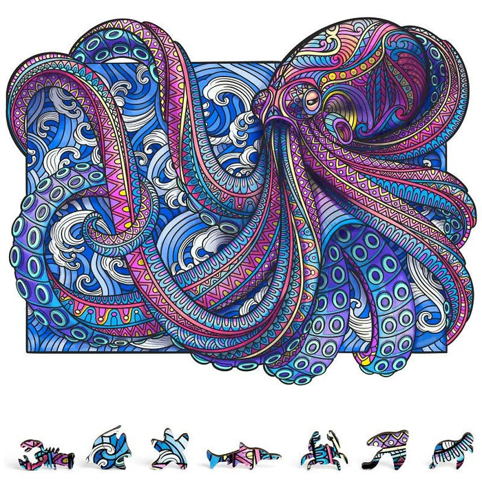 Zen Chalet O200 Octopus 200 Piece Wooden Puzzle