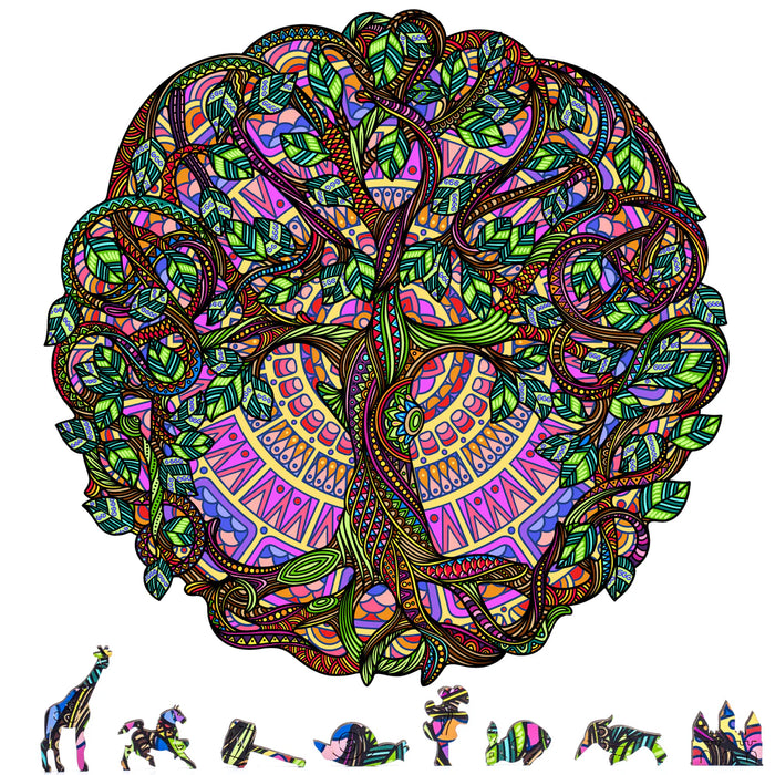 Zen Chalet TL500 Tree of Life 500 Piece Wooden Jigsaw Puzzle