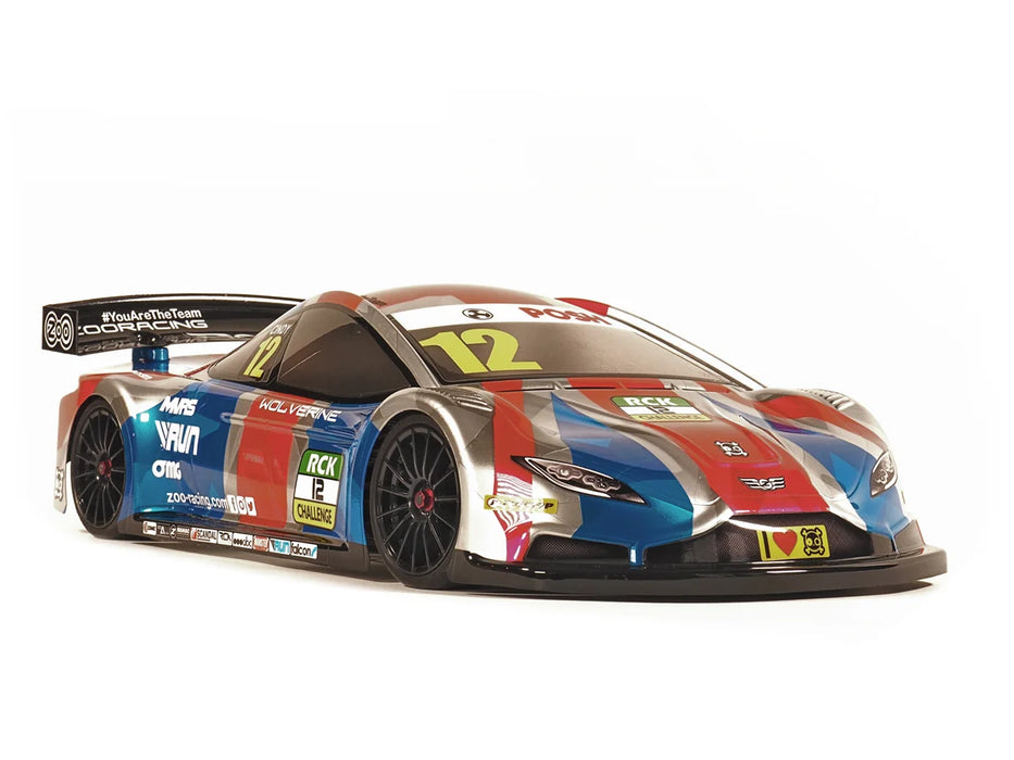 ZooRacing Wolverine MAX Clear Body (.04) for 190mm Touring Car