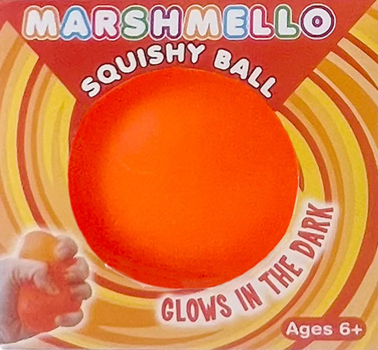 Zorbitz Marshmello Glow In The Dark Squishy Ball (Colors May Vary)
