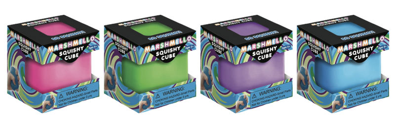 Zorbitz Marshmello Squishy Cube (Colors May Vary)