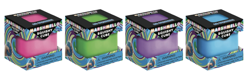 Zorbitz Marshmello Squishy Cube (Colors May Vary)