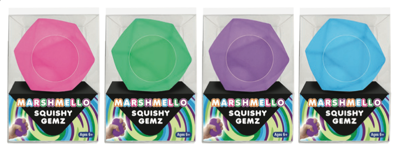 Zorbitz Marshmello Squishy Gemz (Colors May Vary)