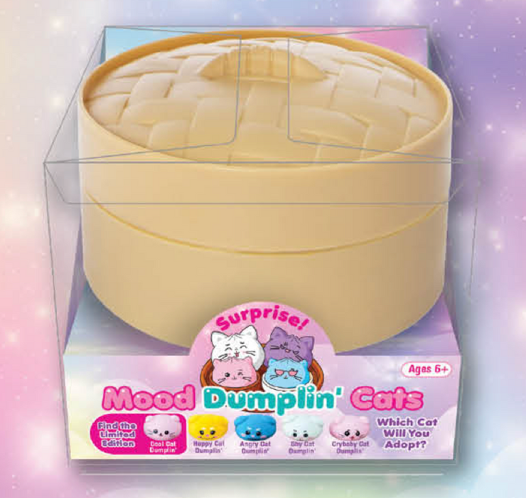 Zorbitz Mood Dumplin' Cat Faces (1 Squishy Colors May Vary)