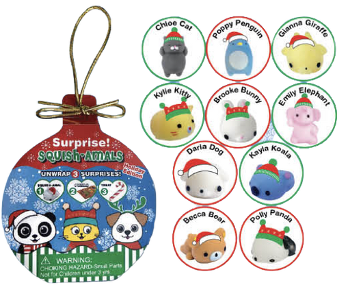 Zorbitz Squish-Amals Christmas Ornament (1 Chosen at Random)