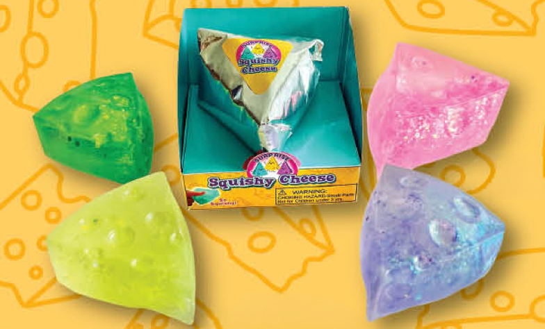 Zorbitz Squishy Sparkle Cheese (1 Chosen at Random)