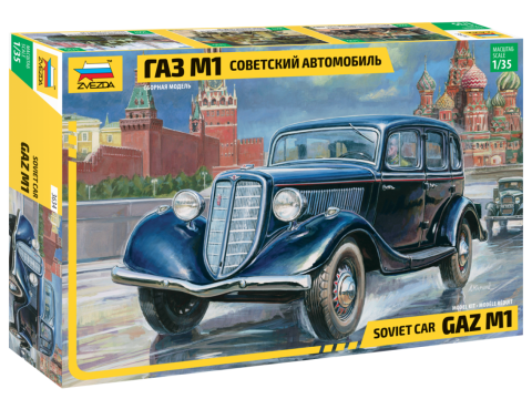 Zvezda 3634 1/35 GAZ M1 Soviet Staff Car Model Kit