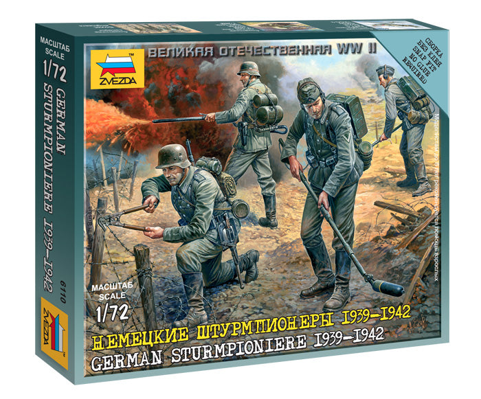 Zvezda 6110 1/72 German Sturmpioniere Figures Model Kit