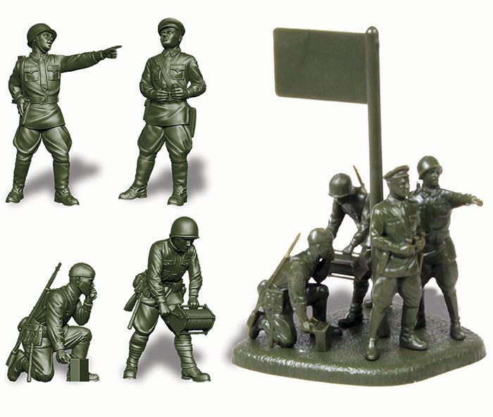 Zvezda 6132 1/72 WWII Soviet Army Headquarters Figures Model Kit