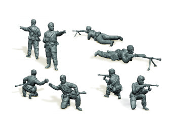 Zvezda 6138 1/72 WWII Soviet Paratrooper Figures Model Kit