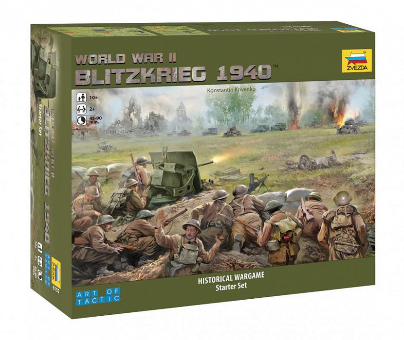 Zvezda 6192 WWII BlitZkrieg 1940 Historical Wargame