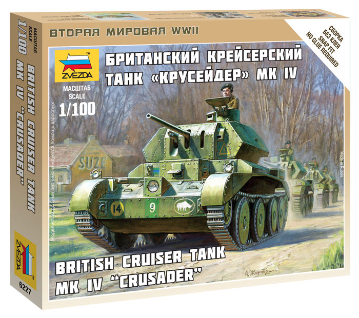 Zvezda 6227 1/100 British Tank Crusader Mk.Iv Model Kit
