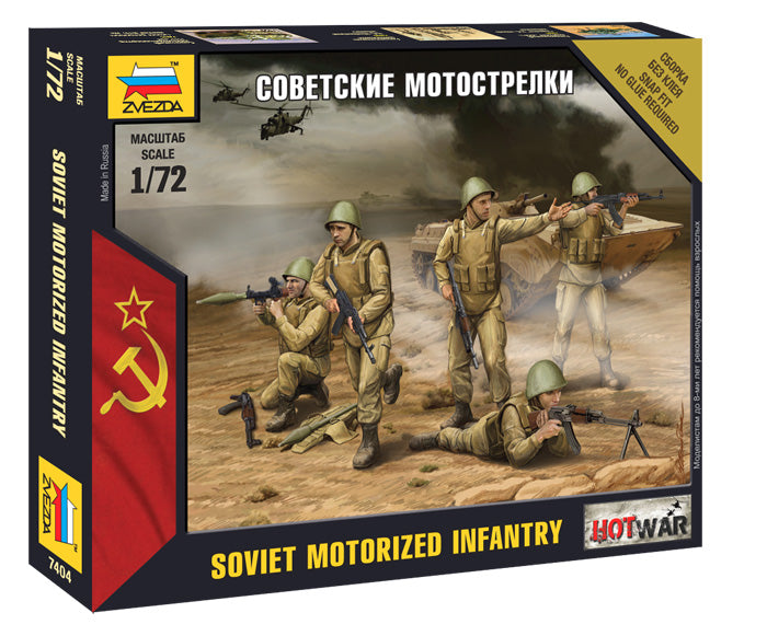 Zvezda 7404 1/72 Soviet Modern Infantry Figures Model Kit