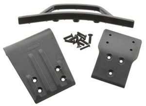 RPM 80022 Black Skid Plate and Front Bumper for Traxxas Slash 4x4