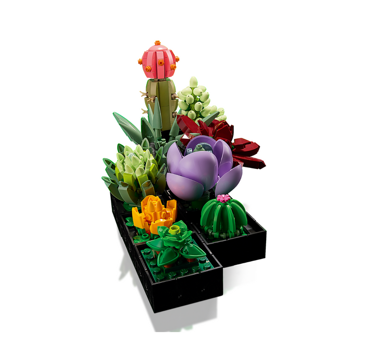 lego succulents 10309 plant decor 10309 LEGO® Succulents — White Rose Hobbies