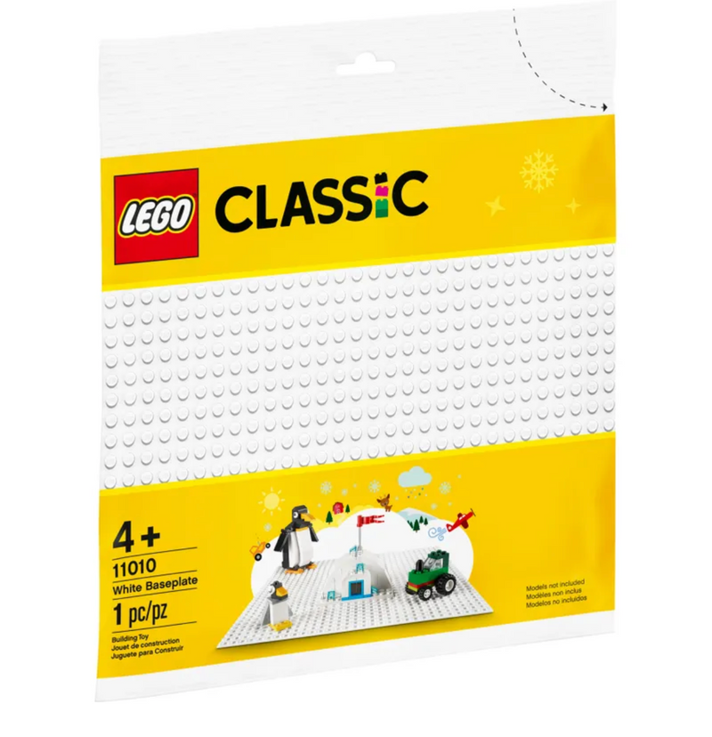11010 LEGO® Classic White 10"x10" Baseplate