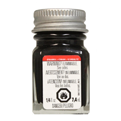 Testors 1154TT Enamel Paint 1/4oz Black Metallic