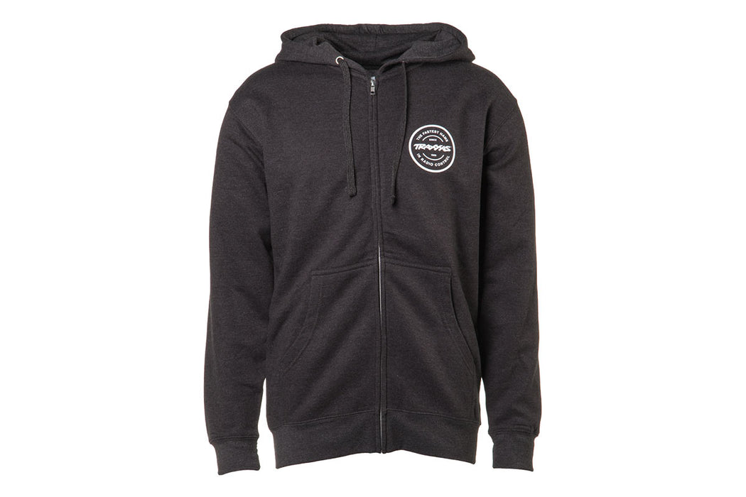Traxxas 1390 Token Logo Zip Hoodie Sweatshirt Charcoal XL