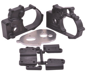 RPM 73612 Black Hybrid Gearbox Housing and Rear Mounts for Traxxas 2WD Vehicles
