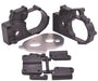 RPM 73612 Black Hybrid Gearbox Housing and Rear Mounts for Traxxas 2WD Vehicles