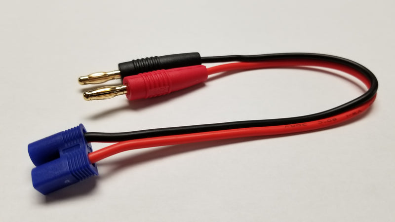 WRH Male EC3 to 4mm Plug to 4mm Banana Plug Charging Cable