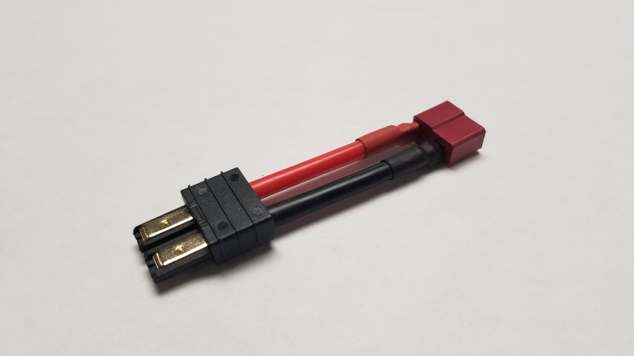 WRH H0102 Male Traxxas Plug to Female Deans Short Wires