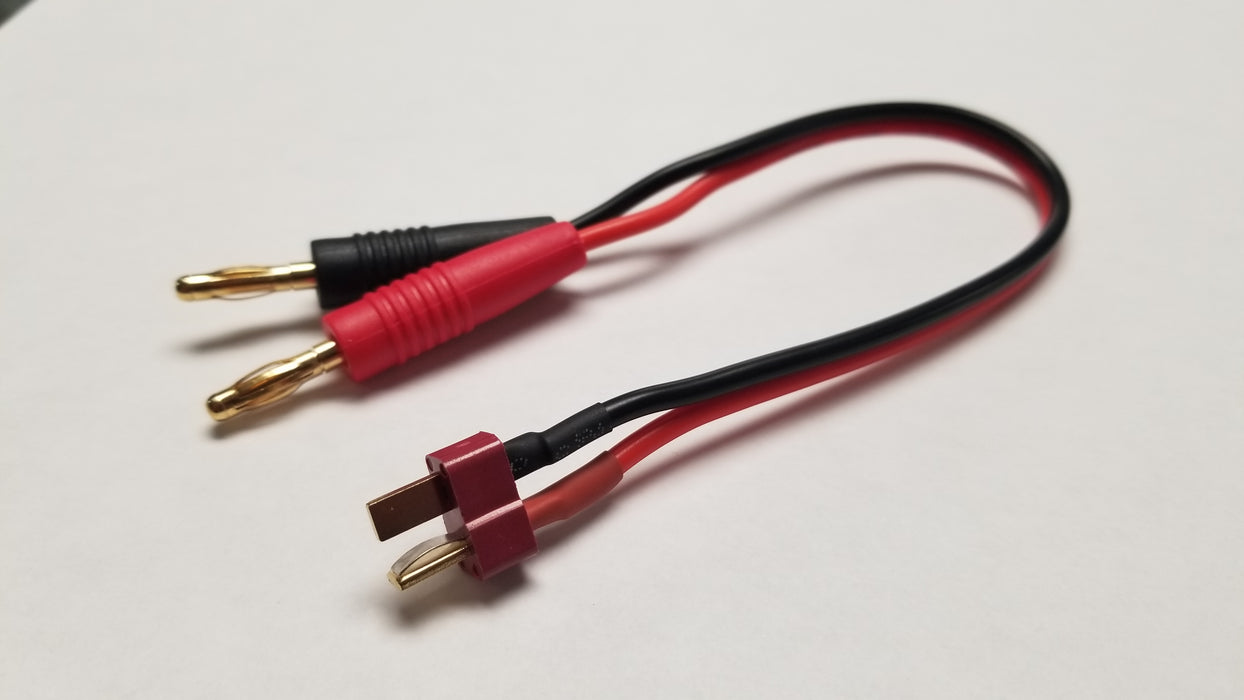 WRH RC0001 Deans Male Plug to 4mm Banana Plug Charging Cable