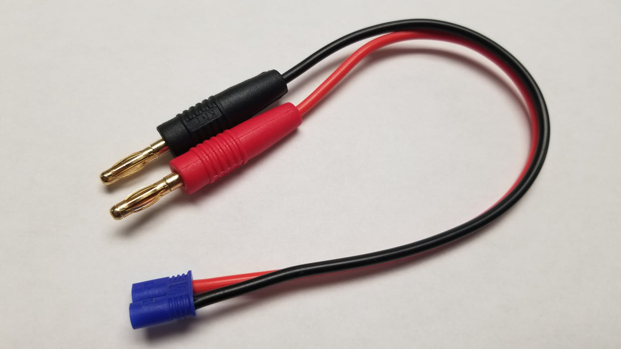 WRH RC0018 Male EC2 to 4mm Banana Plug Charging Cable
