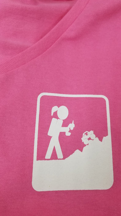 Adventure RC Trucks Ladies T-Shirt With Ponytail Logo