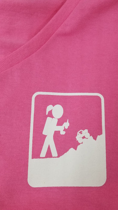Adventure RC Trucks Ladies T-Shirt With Ponytail Logo