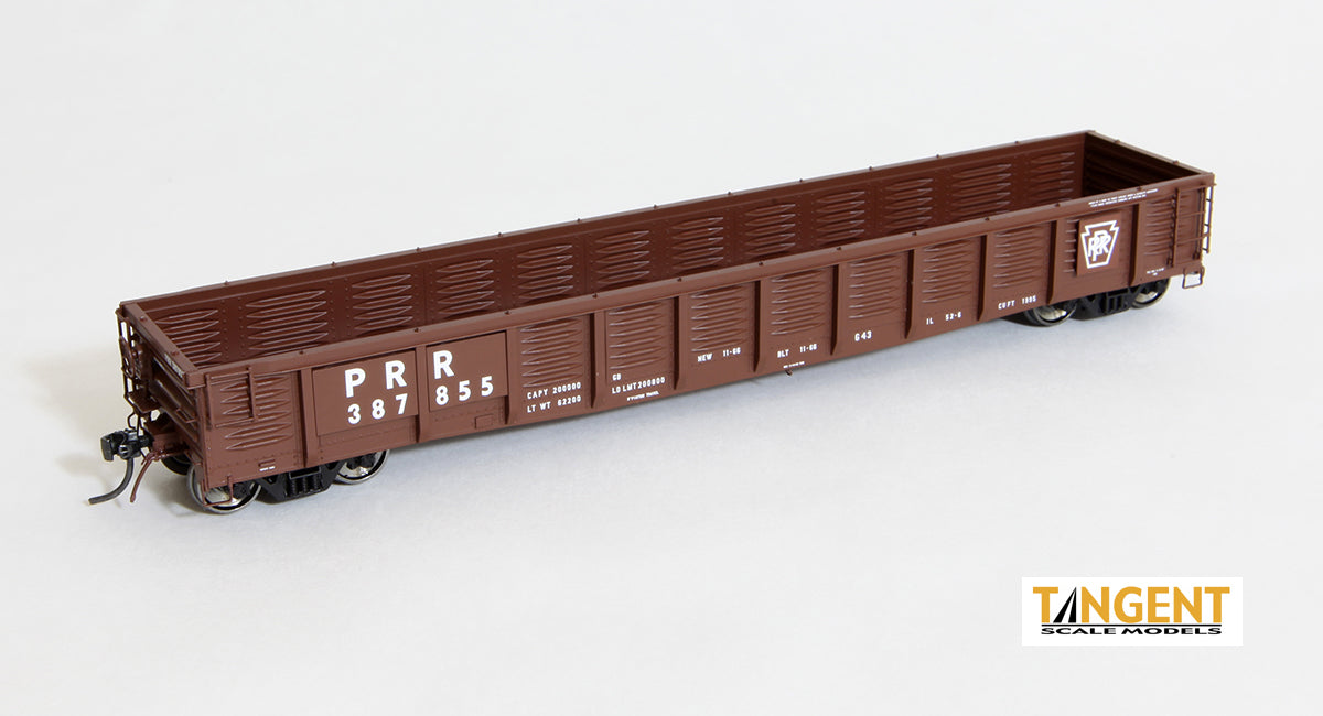 Tangent Scale Models 17010-08 HO Scale G43 Gondola Pennsylvania Railroad PRR 387804