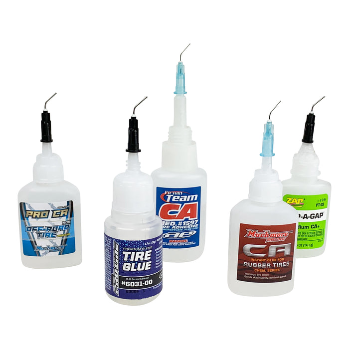 1UP Racing 10203 HD Curved Steel Glue Tips 10 Pack