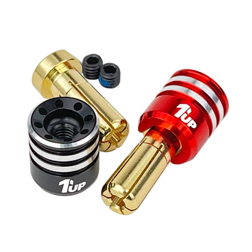 1UP Racing 190436 5mm Heatsink Bullet Plug Connectors & Grips 1 Pair