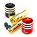 1UP Racing 190437 4mm-5mm Heatsink Bullet Plug Connectors & Grips (Red/Black) 1 Pair