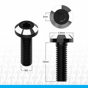 1UP Racing 80903 UltraLite Perfect Center Screws M3 x 10 4 Pack