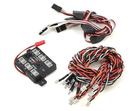 MyTrickRC UF-7 Light Bar Kit-with Headlights Tail Brake Reverse Lights and Turn Signals for Traxxas