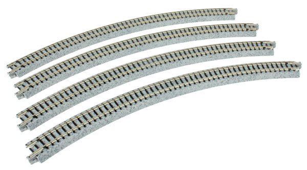 Kato 20132 N Scale UniTrack 348mm 13-3/4" Radius Curve 45-Degree (4 Pack)