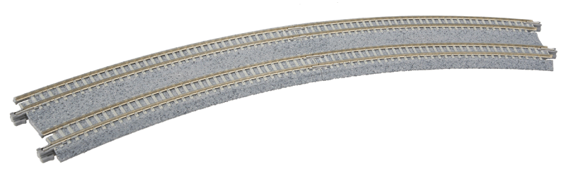 Kato 20182 N Scale UniTrack 15"/16.4" 22.5-Degree Double Track Easement (2 Pack)