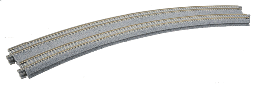Kato 20185 N Scale UniTrack 18.9"/17.6" 45-Degree Double Curve, Concrete Tie (2 Pack)