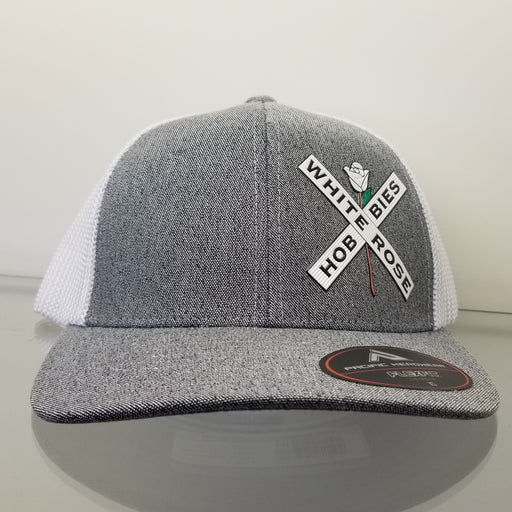 White Rose Hobbies WRH Logo Pacific Headwear P405 Gray Heather/White SM/MD 