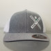 White Rose Hobbies WRH Logo Pacific Headwear P405 Gray Heather/White SM/MD 