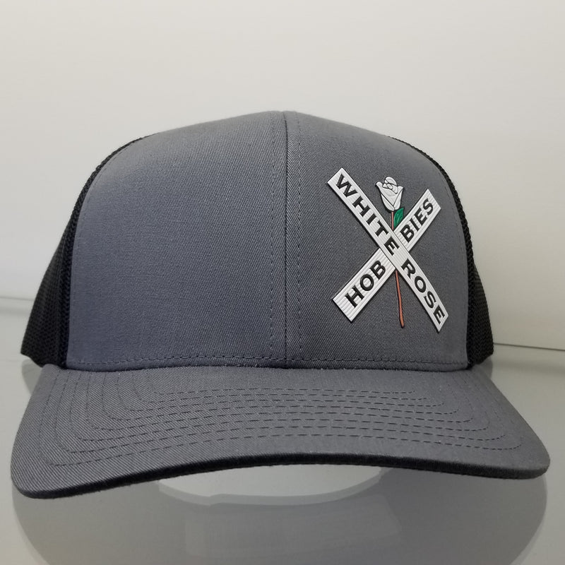 White Rose Hobbies WRH LogoHat Pacific Headwear 104C Snapback Graphite/Black  
