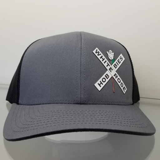 White Rose Hobbies WRH LogoHat Pacific Headwear 104C Snapback Graphite/Black  