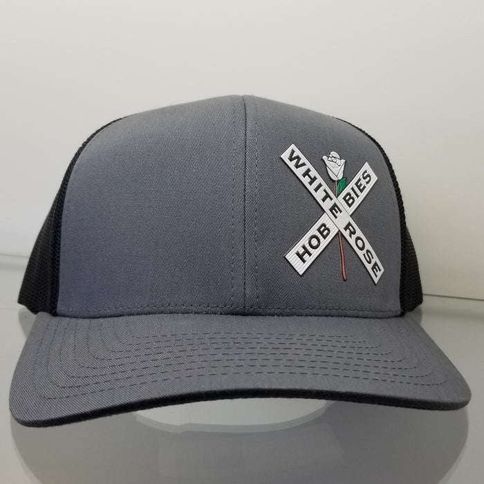 White Rose Hobbies WRH LogoHat Pacific Headwear 104C Snapback Graphite/Black  