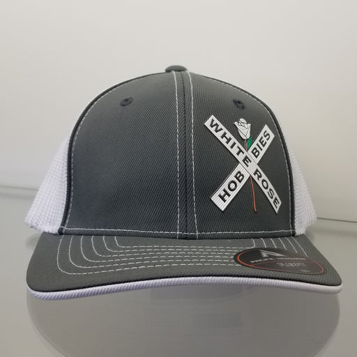 White Rose Hobbies WRH Logo Pacific Headwear 404M Logo Hat Graphite/White/Graphite 