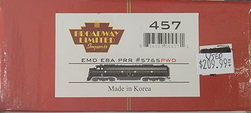 BLI 457 HO Scale EMD E8A Diesel Brunswick PRR 5765 DCC QSI Sound - Like New USED