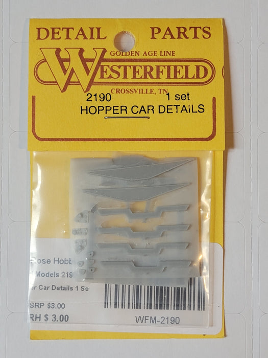 Westerfield Models 2190 HO Scale Hopper Car Details 1 Set